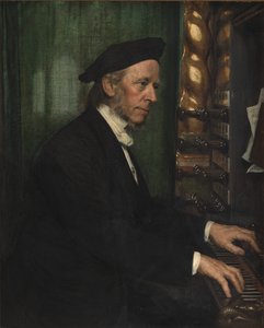 Hovorganist i Roskilde, professor Hans Matthison-Hansen, konstnärens svärfar