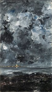La ville - Staden - Strindberg, augusti (1849-1912) - 1903 - Olja på duk - 94,5x53 - Nationalmuseum Stockholm