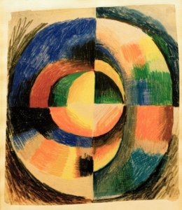 Färgcirkel II (stor) av August Macke