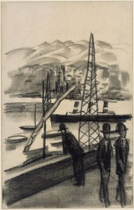 Hamnen i Bergen av August Macke