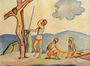 korsfästelse av August Macke
