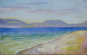 Morgonstämning vid Tegernsee av August Macke