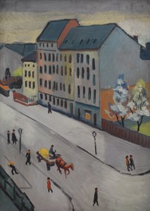 Vår gata i Grau av August Macke