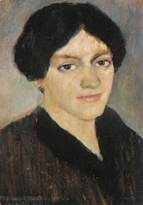 Porträtt av Elisabeth Macke av August Macke