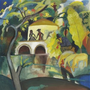 Rokoko. 1912 av August Macke
