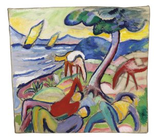 Sovande ryttare, 1910 av August Macke