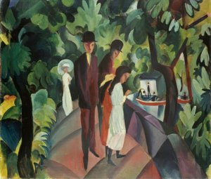 Gå på bron av August Macke