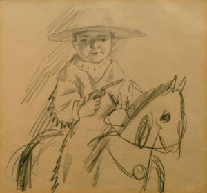 Walter som Cowboy av August Macke