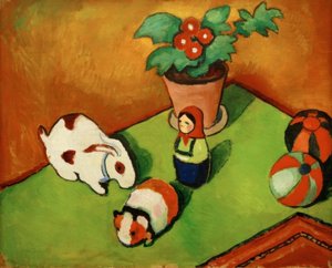 Lilla Walters leksaker av August Macke
