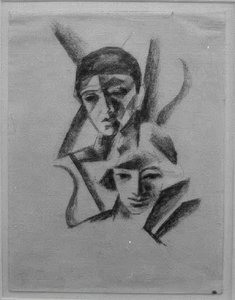 Två huvuden av August Macke