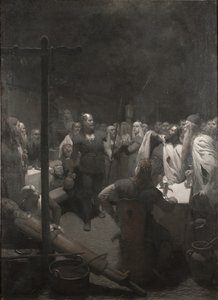 Balders bål (ur Frithiofs saga) av August Malmström