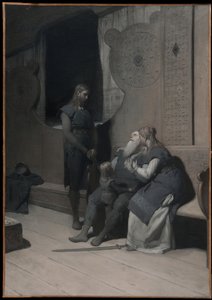 Kung Rings död (ur Frithiofs saga) av August Malmström