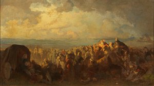 Slaget vid Bråvalla. Studie av August Malmström