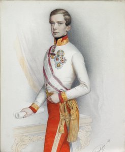 Porträtt av kejsar Franz Josef I av Österrike, 1849.