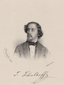 Porträtt av pianisten och kompositören Julius Schulhoff 1825-1898, 1850.