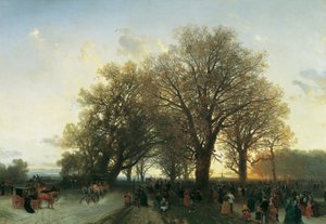 På väg hem från världsutställningen i Prater i Wien 1873