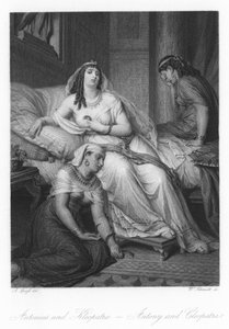 Scen från Antonius och Kleopatra av August Spiess