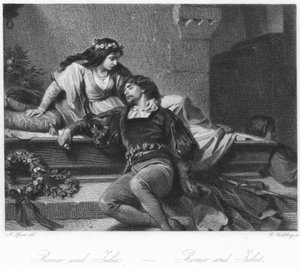Scen ur Romeo och Julia av August Spiess