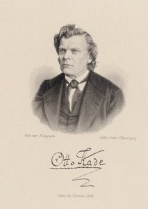 Porträtt av tonsättaren Otto Kade 1819-1900.