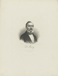 Porträtt av pianisten och kompositören Diederich Krug 1821-1880, ca. 1850.