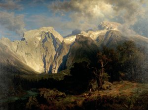 kalksten berg landskap