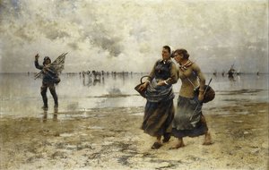 Lågvatten, av August Wilhelm Nikolaus Hagborg