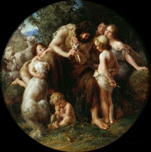 Jubal, flöjtens fader, 1839. av August von Kloeber