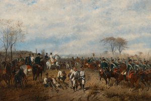 August von Maly Ärkehertig Karl vid slaget vid Aldenhoven av August von Maly