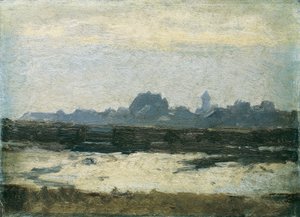 Stadsutsikt av August von Pettenkofen