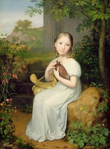 Porträtt av grevinnan Louise Bose som ett barn, 1820