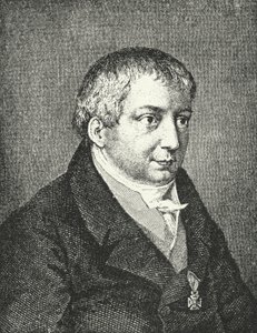 Friedrich Schlegel, tysk poet (gravyr) av Augusta von Buttlar