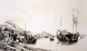 The Coast of Macao at High Tide, skylt 12 från 