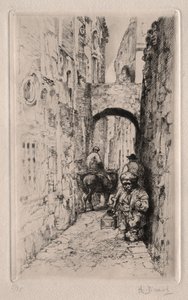 Dvärg i Narrow Street av Auguste Brouet