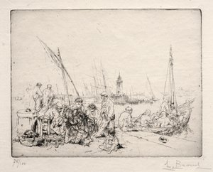 The Net Menders av Auguste Brouet