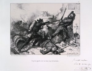 Hand-to-hand strider, belägring av Paris, fransk-preussiska kriget, 1870 1871
