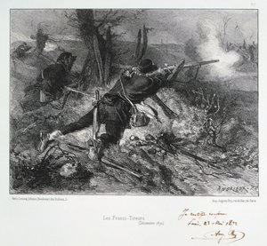 Francs-Tireurs, belägringen av Paris, fransk-preussiska kriget, december 1870 1872