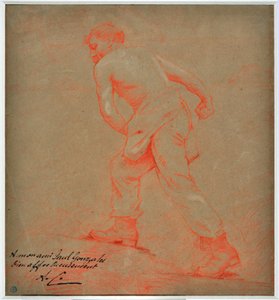 Le sower Teckning av Auguste Carli (1868-1930) av Auguste Carli