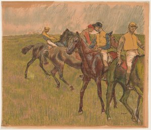 Tävlingshästar av Auguste Clot