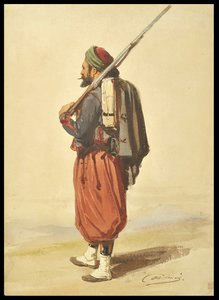 Zouave av Auguste Delacroix