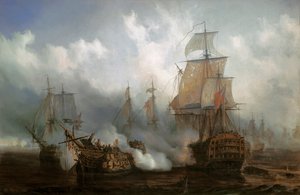 The Redoutable i slaget vid Trafalgar, 21 oktober