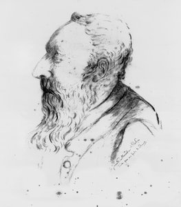 Porträtt av skulptören Auguste Rodin