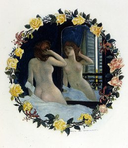 Illustration av Auguste François Gorguet (1862 - 1927) för ""Le Lys rouge"" av Anatole France (1844 - 1924). 1894.