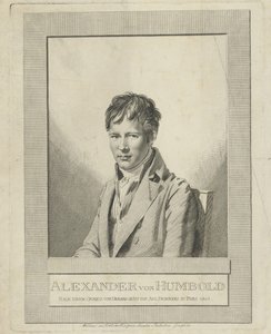 Porträtt av Alexander von Humboldt 1769-1859, 1805. av Auguste Gaspard Louis Desnoyers