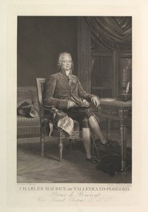 Porträtt av Charles Maurice de Talleyrand-Périgord, efter 1808. av Auguste Gaspard Louis Desnoyers