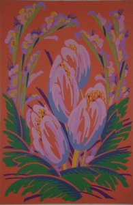 Blommönstermotiv från 
