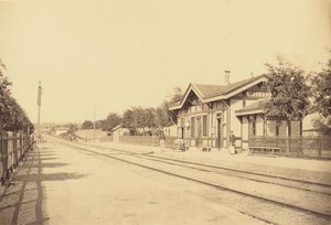 Saint-Jodard station av Auguste Hippolyte Collard
