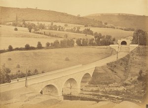 Viadukt över floden Rhims, nära Hôpital av Auguste Hippolyte Collard