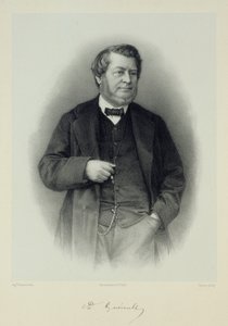 Porträtt av Adolphe Guéroult 1810-1872. av Auguste Lemoine