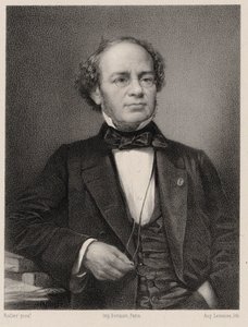 Porträtt av kompositören Jacques Fromental Halévy 1799-1862. av Auguste Lemoine