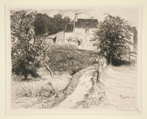 Vid Bellot (Seine-et-Marne) (At Bellot [Seine-et-Marne]) av Auguste Lepere
